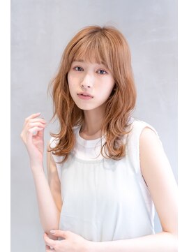 エース (ACE) ACE  オレンジベージュ×シースルーバング