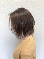 バブルス 新所沢店(BUBBLES)&nbsp;シアーベージュ×切りっぱなしボブ♪