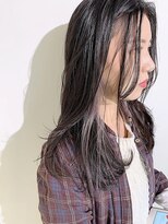 イズ(iss)&nbsp;#イヤリングカラー #ラベンダーホワイト #ロングレイヤー