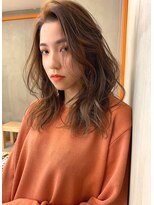 ブラン 栄(Blanc)&nbsp;【Blanc/栄】ウルフパーマ＿大人ガーリー＿セミロング