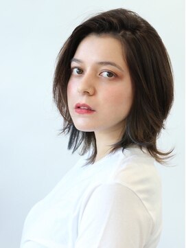 マイラ 銀座(myla) くすみカラーのボブウルフこなれヘア