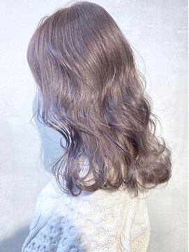 アイティー バイ アルバム 中野店(IT by ALBUM) ラベンダーアッシュ_かきあげロングマロンベージュ_ba331611