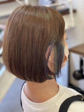 コアフィールフィス(COIFFURE fils) 【見附　今町】カラフルカラー　インナーカラーイヤリングカラー