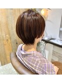 オイルカラー&ショート大人可愛い20代30代40代50代ショートボブ