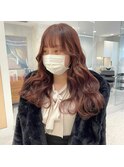 大人気ブリーチなしのピンクブラウン♪《misaki》