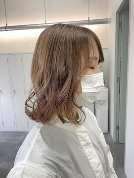 ルートエイチ 市川(Root H) イメチェンチェリーブラウンフェミニンモードダークアッシュ