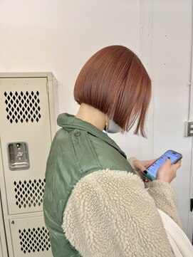 ヌーク(nuuk) ミニボブ　ピンクオレンジ 【似合わせカット】