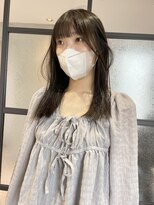 ヨーク(YOKE)&nbsp;【 YOKE 】ぱっつんロブ大人可愛い艶髪顔まわりレイヤー