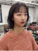 レイヤースタイル20代30代シースルーバング
