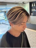 奥行きのあるメンズシャドールーツ/ブリーチデザイン/10代/20代