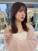 エジョン 三鷹店(Aejon) ピンクブラウン×くびれヘア