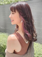 テラフィールファイン(terafeel fine) ワンポイントカラー×ゆるカール