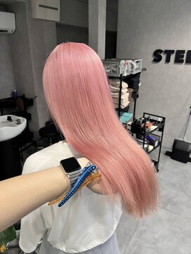 スティーン(STEEN) ホワイトピンク