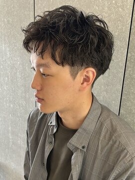 ニアウ 太田店(Niau) メンズショートツイストスパイラルパーマ波巻きスパイラルパーマ