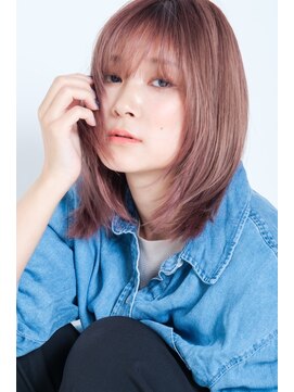 ヘアサロン ナノ(hair salon nano) ミディアムレイヤー/色気のある可愛さ♪