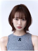 20代30代大人かわいい小顔くびれレイヤーカット前髪ボブウルフ