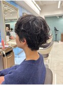くせ毛を活かしたショートボブパーマ