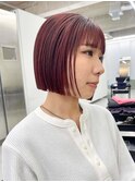 イメチェン/ホワイトブロンド/外ハネボブ/美髪/栄/矢場町r79
