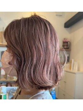 リエットヘアー 杢左店(Lie-et. hair) #ゆるふわボブ#西尾美容室#西尾カラー#ピンクカラー#艶髪