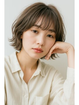 デジ 北堀江(DEJI) ゆるパーマショートボブ