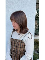 レターバイノベル(letter by novel)&nbsp;大人ショートボブ丸みショートマッシュショートカット前髪あり