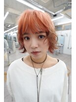 アルテペロ(arte pelo)&nbsp;【arte pelo】ニュアンスウェーブ × アプリコットオレンジ