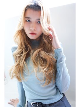 アズグロウヘアー(AS GROW HAIR) ハイベージュレイヤーロング