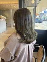 ベアーフルート 新潟店(BearFruit)&nbsp;髪質改善カラー/オリーブ/セミロング/髪質改善