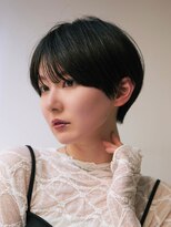 サーカス バイ ビュートリアム 青山(CIRCUS by BEAUTRIUM) 黒髪大人ショート×丸みショート|小顔・似合わせカット