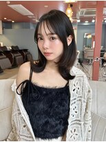 リコバイアフロート(riko by afloat)&nbsp;ミディアムレイヤー/くびれヘア/ショコラカラー