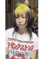 リー 梅田(Lee)&nbsp;Minato/ルーツカラー/ウルフカット/レイヤーカット/U24