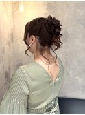 お呼ばれ/高めシニヨン/横浜ヘアメ