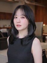 ヴィヴィッド オモテサンドウ(ViViD omotesando)&nbsp;結べるセミロングレイヤー/ダークグレージュ/ケア縮毛矯正
