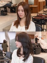 ヴィヴィッド オモテサンドウ(ViViD omotesando)&nbsp;【仕事中も可愛い】セミロングレイヤー/明るめブラウン