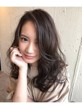 エイト 福岡天神店(EIGHT fukuoka) 【EIGHT福岡】nabe_柔らかイルミナパールシアグレージュミディ★