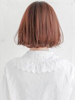 ルティア(Lutia) 切りっぱなしボブ ピンクベージュ ゆるふわ!