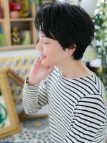 カバーヘア イヴ 戸頭店(COVER HAIR EVE)&nbsp;*EVE戸頭*黒髪で好感度◎サイドパートショートb