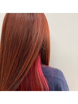 サクラ(SAKURA) インナーカラー　ピンクレッド