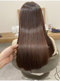 艶暖色カラー　髪質改善