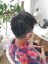 ヘッズ 本八幡店(HEADS)&nbsp;MEN'S HAIR  センターパート　ツイストスパイラル　コンマヘア