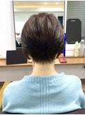 くびレイヤーエモージュグレージュクール透明感白髪染白髪ぼかし