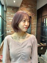 ベイショア(Bay Shore NY)&nbsp;【Bay Shore NY】ピンクラベンダー×ボブウルフ