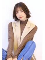 オーロ 西宮店(ORO)&nbsp;ナチュラルブラウン　ウェーブボブ