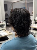 波巻きウルフパーマ