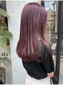 ブリーチなしダブルカラーで作るラベンダーピンク/落合
