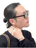 メンズロング/バーバースタイル/マンバン/眉毛/フェード