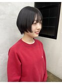 前髪ありひし形ショート