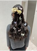 ハーフアップ