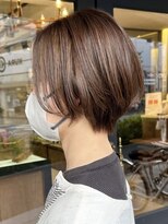 アイフィール アヴェダ 瑞江店(i feel AVEDA)&nbsp;【藤田】髪質改善ストレート大人ショート×ラベンダーグレージュ
