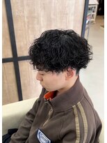 エッジ(EDGE)&nbsp;大分メンズ刈り上げマッシュ波巻きスパイラルパーマスタイル